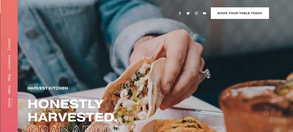 Squarespace Harvest template
